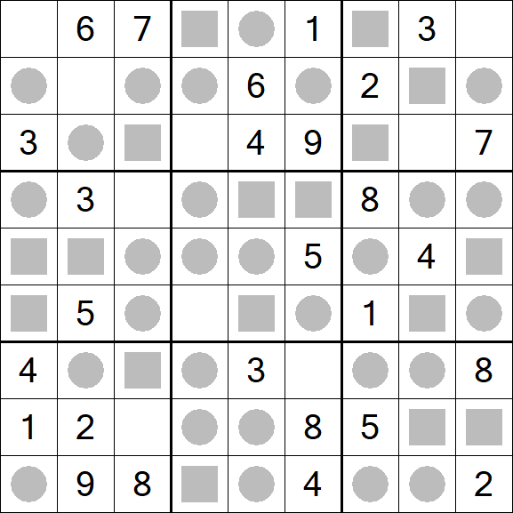 Even-Odd Sudoku - Einfach