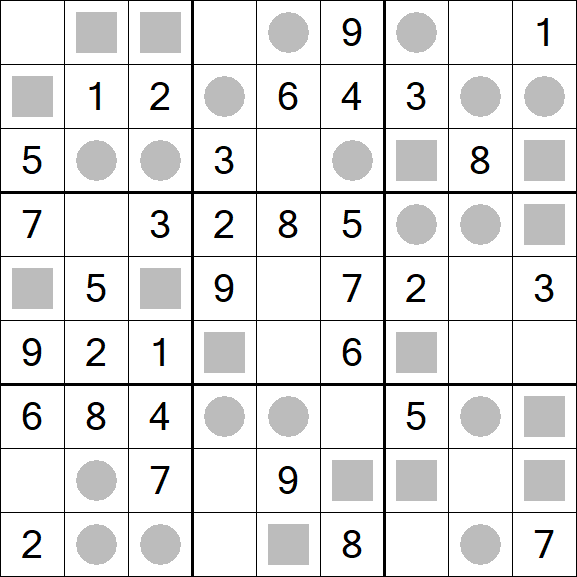 Even-Odd Sudoku - Einfach