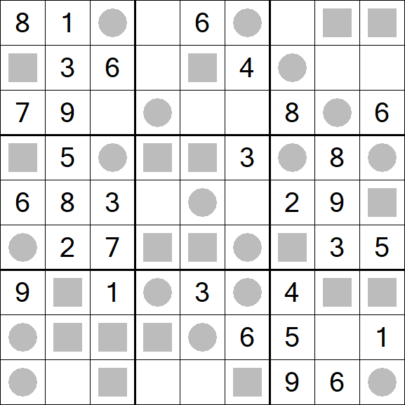 Even-Odd Sudoku - Einfach