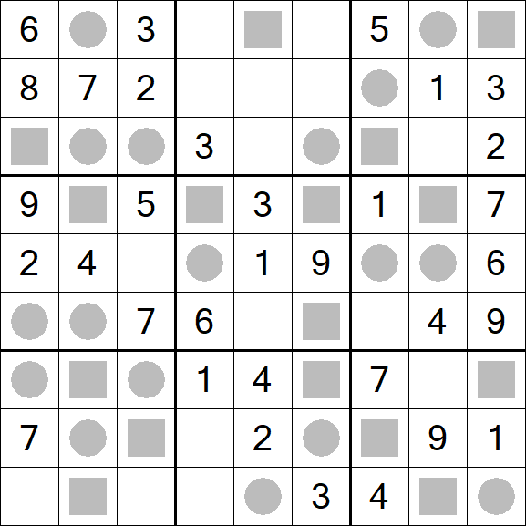 Even-Odd Sudoku - Einfach