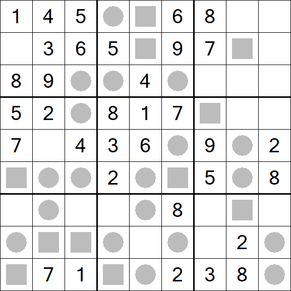 Even-Odd Sudoku - Einfach
