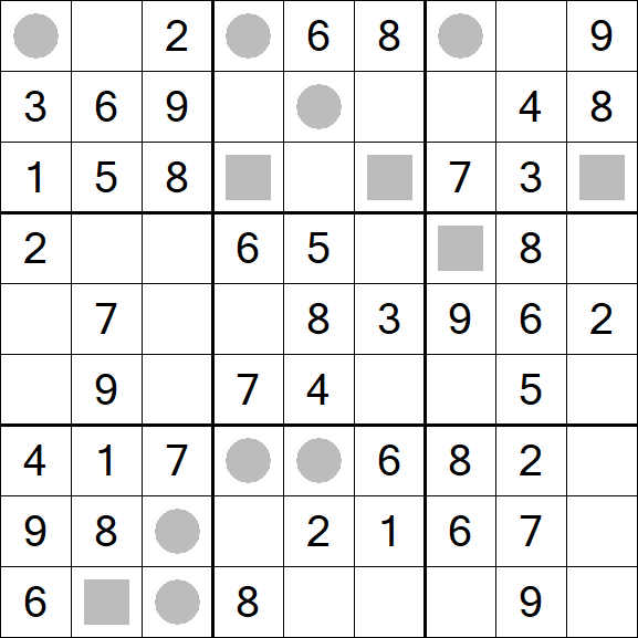 Even-Odd Sudoku - Einfach