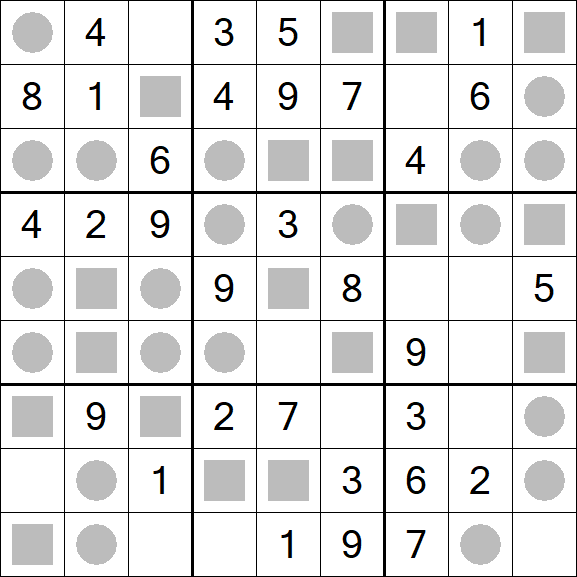 Even-Odd Sudoku - Einfach