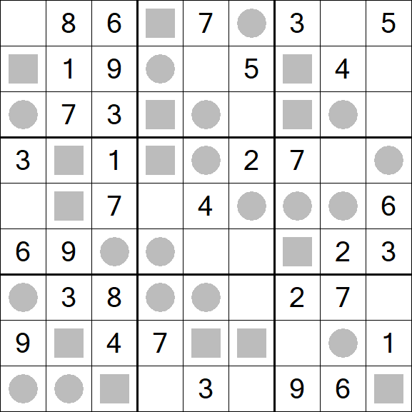 Even-Odd Sudoku - Einfach