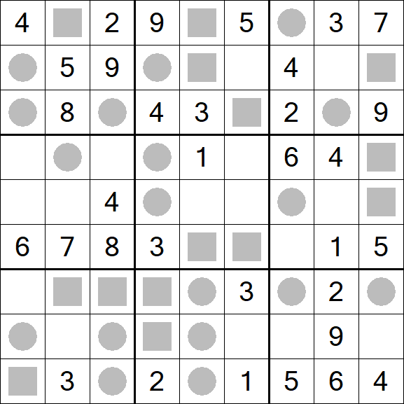 Even-Odd Sudoku - Einfach
