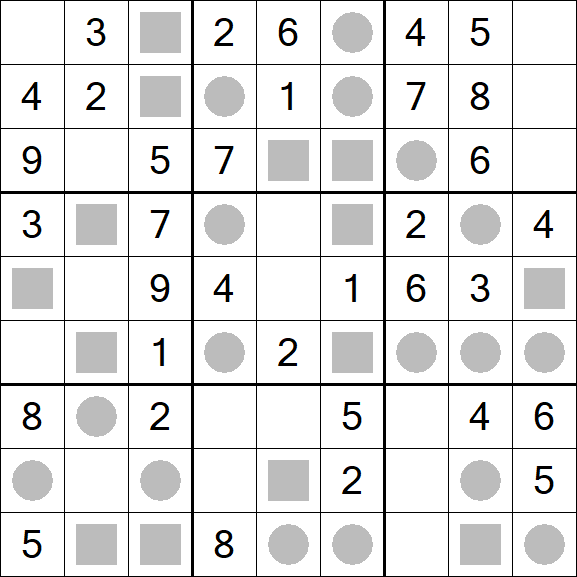 Even-Odd Sudoku - Einfach