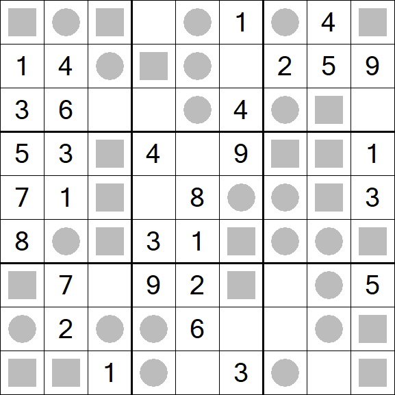 Even-Odd Sudoku - Einfach