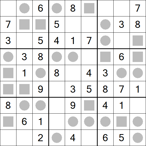 Even-Odd Sudoku - Einfach