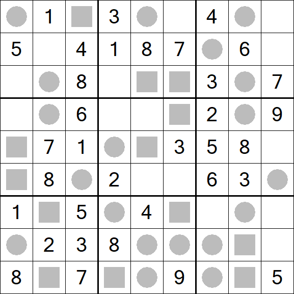 Even-Odd Sudoku - Easy