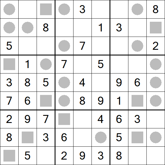 Even-Odd Sudoku - Einfach
