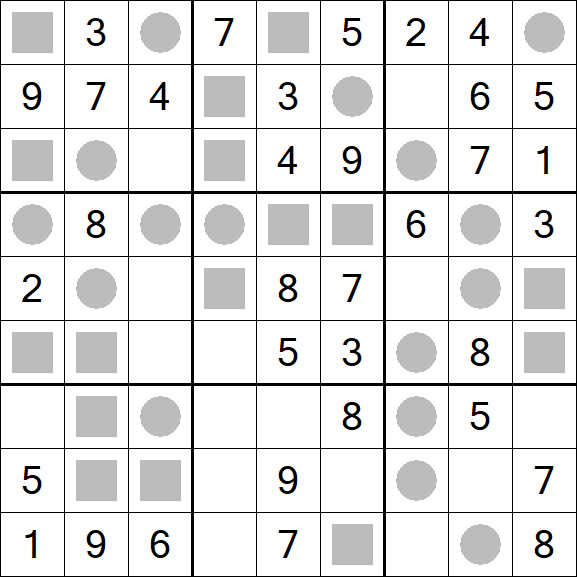Even-Odd Sudoku - Einfach