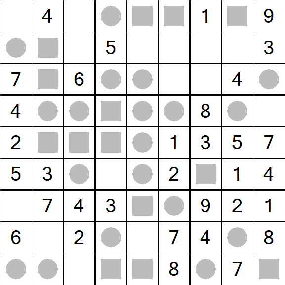 Even-Odd Sudoku - Einfach