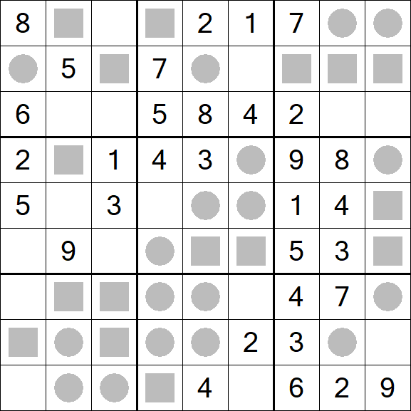 Even-Odd Sudoku - Einfach