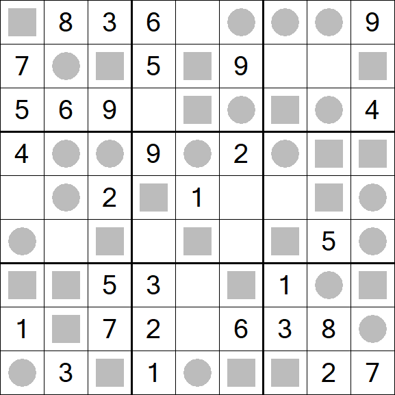 Even-Odd Sudoku - Einfach
