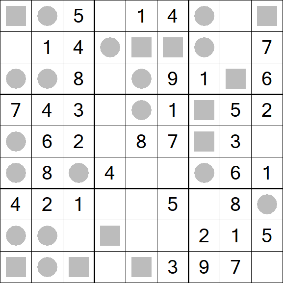 Even-Odd Sudoku - Einfach
