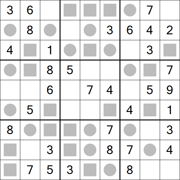 Even-Odd Sudoku - Einfach