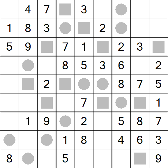 Even-Odd Sudoku - Einfach