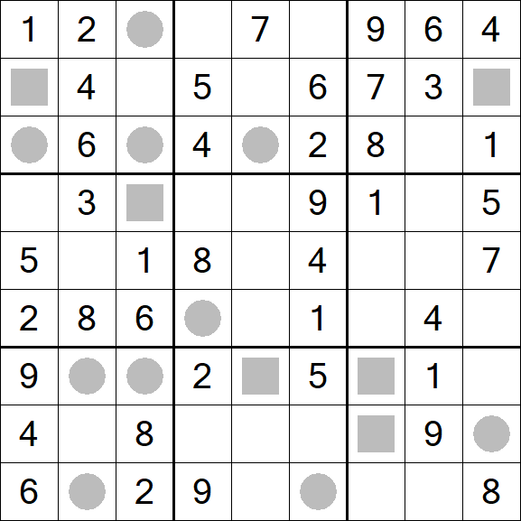 Even-Odd Sudoku - Einfach