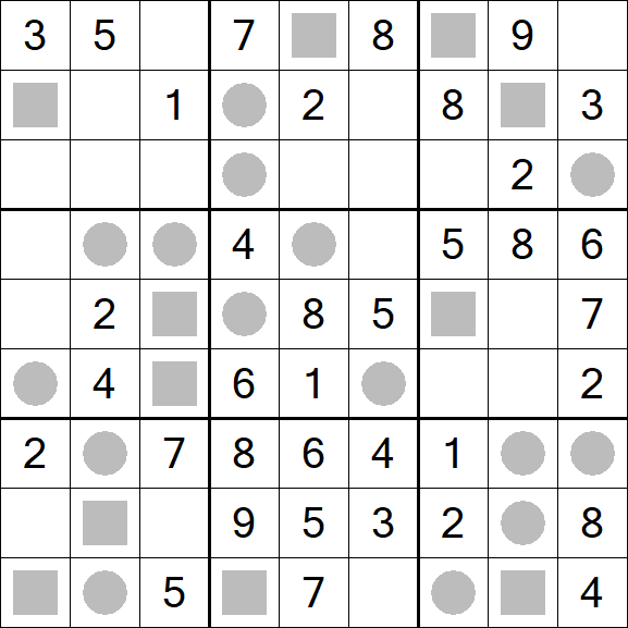 Even-Odd Sudoku - Einfach