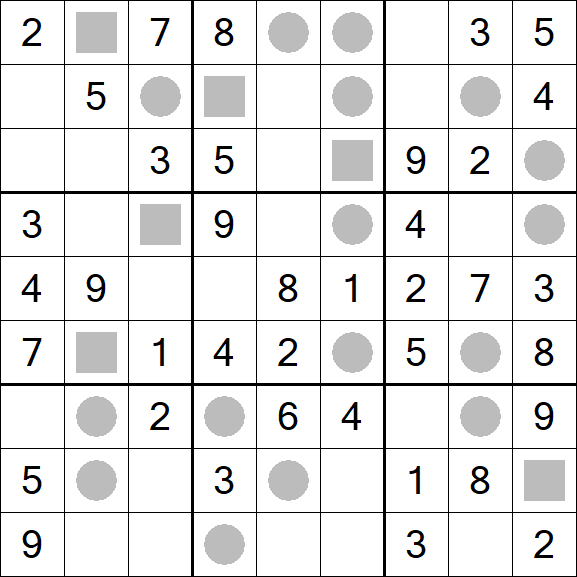 Even-Odd Sudoku - Einfach