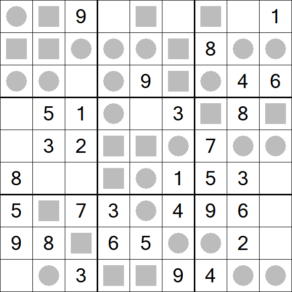 Even-Odd Sudoku - Einfach