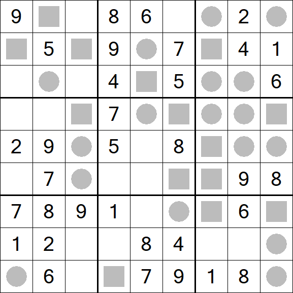Even-Odd Sudoku - Fácil