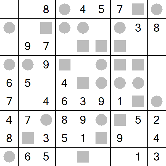 Even-Odd Sudoku - Fácil