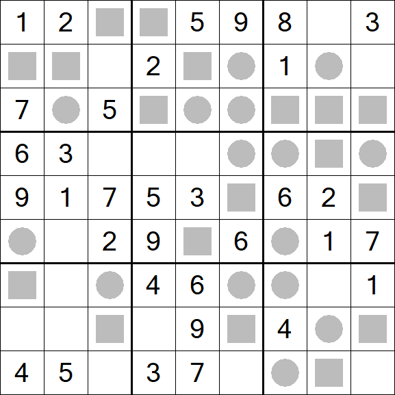 Even-Odd Sudoku - Fácil