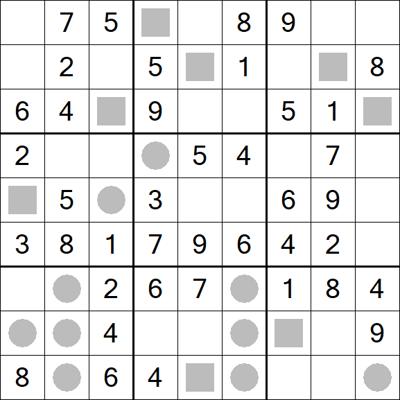 Even-Odd Sudoku - Fácil