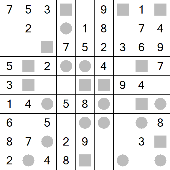 Even-Odd Sudoku - Easy