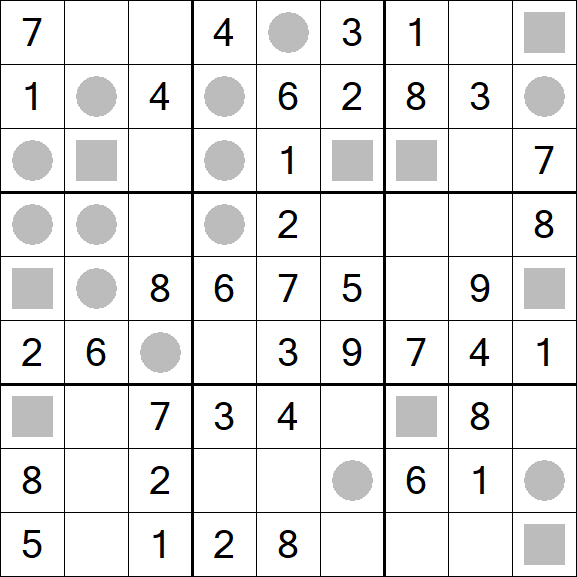 Even-Odd Sudoku - Easy