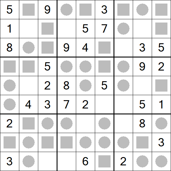 Even-Odd Sudoku - Easy