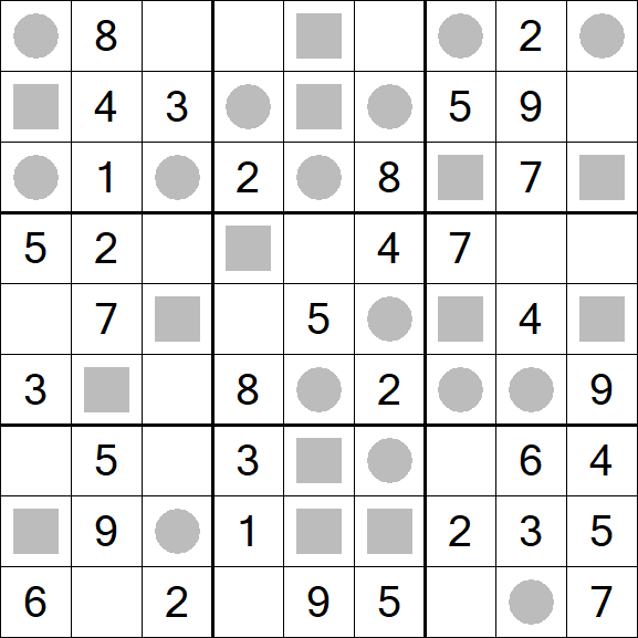 Even-Odd Sudoku - Easy