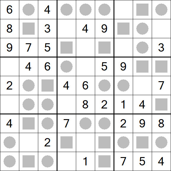 Even-Odd Sudoku - Fácil
