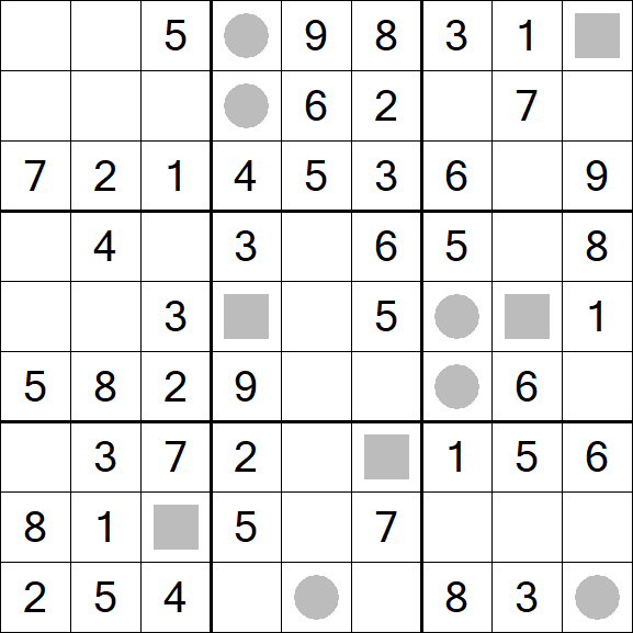 Even-Odd Sudoku - Fácil