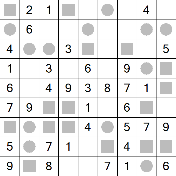 Even-Odd Sudoku - Fácil
