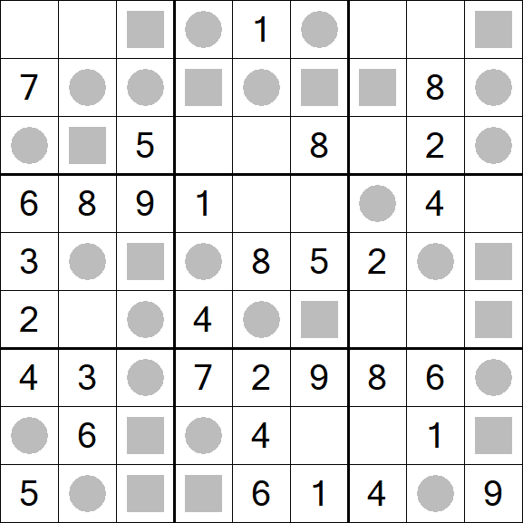 Even-Odd Sudoku - Easy