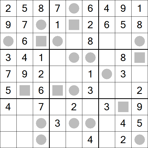 Even-Odd Sudoku - Fácil