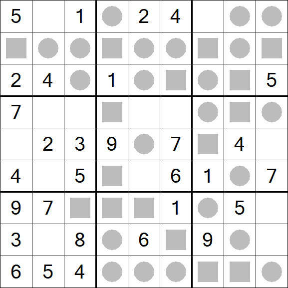 Even-Odd Sudoku - Fácil