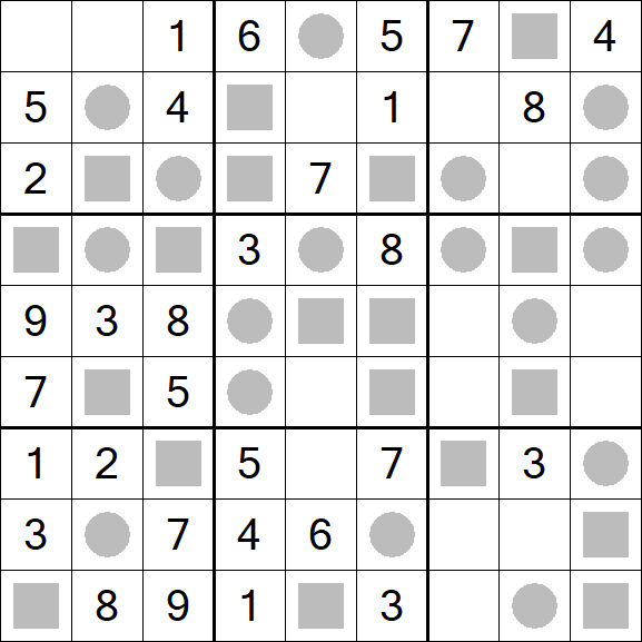 Even-Odd Sudoku - Fácil
