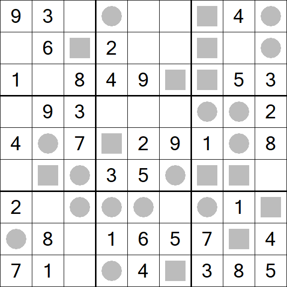 Even-Odd Sudoku - Fácil