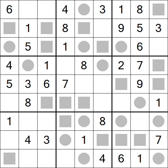 Even-Odd Sudoku - Easy