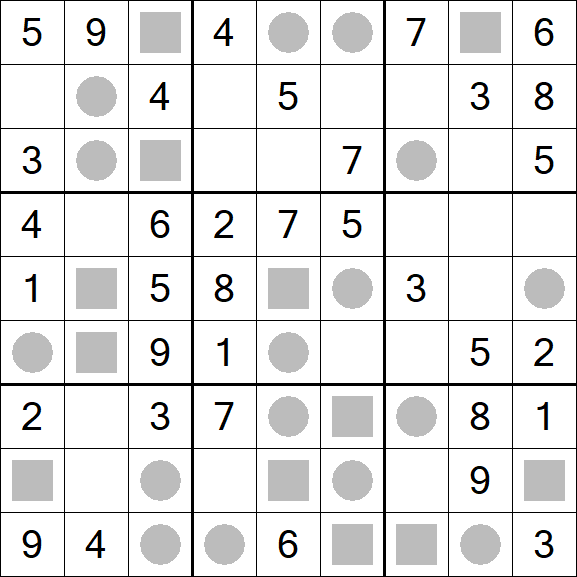 Even-Odd Sudoku - Easy