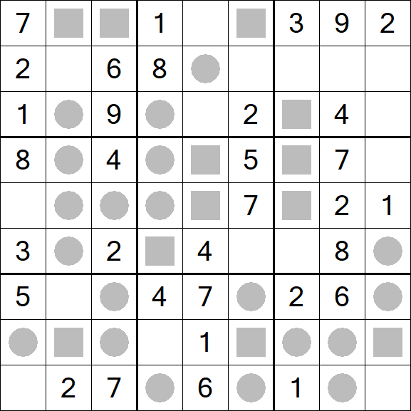 Even-Odd Sudoku - Einfach