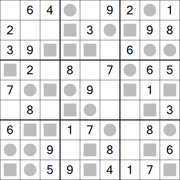 Even-Odd Sudoku - Fácil