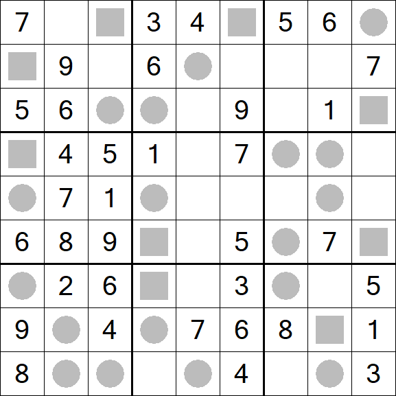 Even-Odd Sudoku - Einfach