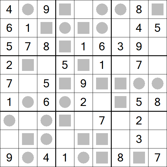 Even-Odd Sudoku - Fácil