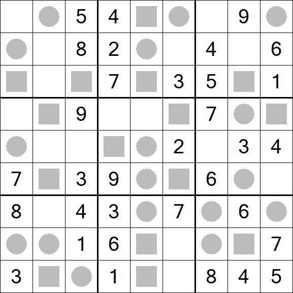 Even-Odd Sudoku - Easy