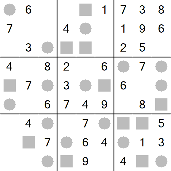 Even-Odd Sudoku - Einfach