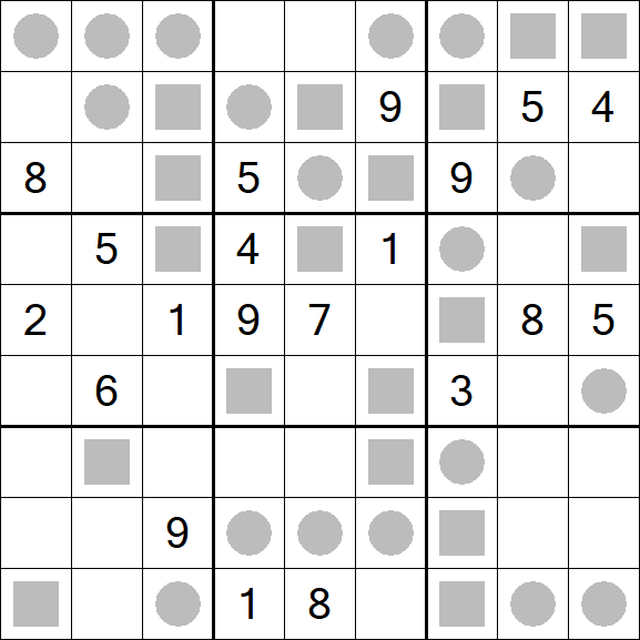 Even-Odd Sudoku - Difficile